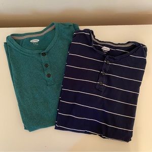 2-Pack Henley T-shirts